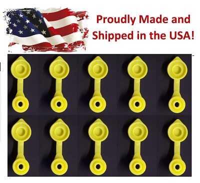 #ad #ad 10 Yellow Fuel Gas Can Jug Vent Cap Blitz Wedco Scepter Essence Midwest Eagle $7.99