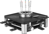 Wmf Lumero 3In1 Gourmet Station Raclette Fondue 8 Personen 1800W Edelstahl Matt