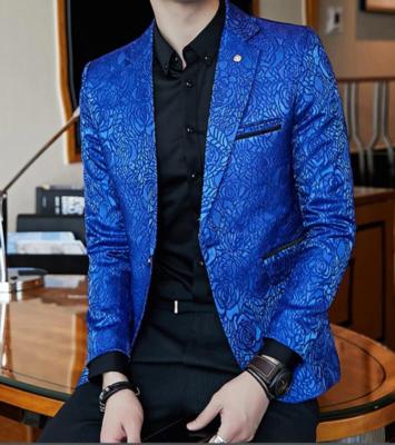 mens printed blazer jacket
