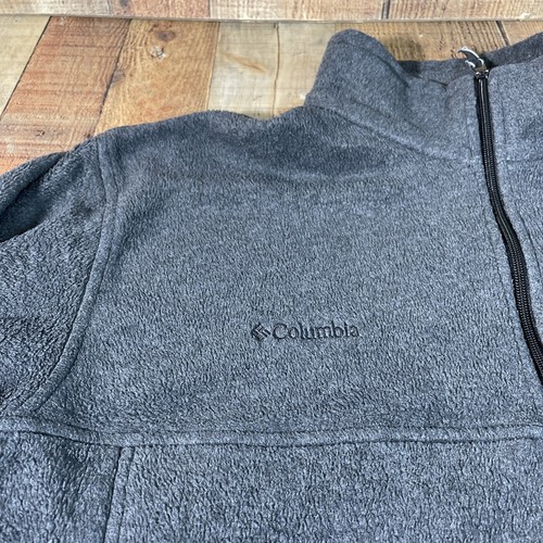 Columbia Fleece Jacket Mens XL. Full Zip Grey Front Zip Pockets - Picture 3 of 11