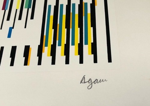 Yaacov Agam, TAPESTRY Suite Original Serigraph Pencil Signed - Picture 5 of 9