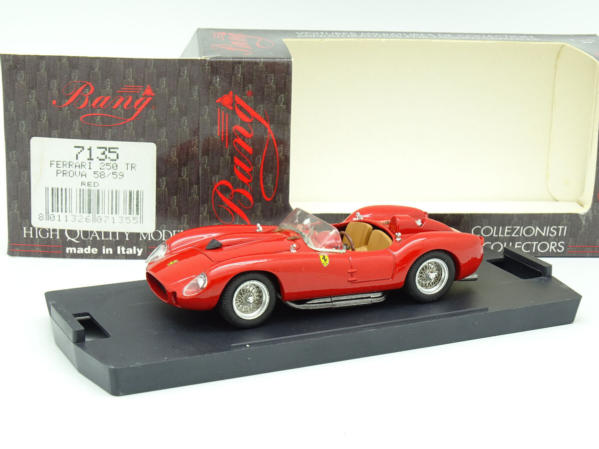 Bang 1/43 - Ferrari 250 TR Prova 1958 1959 Rouge 7135 | eBay Bang 1/43 - Ferrari 250 TR Prova 1958 1959 Rouge 7135 | eBay