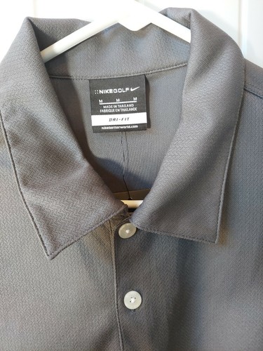 Mens Nike Dry Golf Polo Gray Medium - Picture 3 of 11