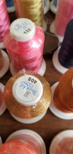 500m each Threadart Embroidery Thread 25 sealed plus 12 opened but nearly full - Picture 5 of 5