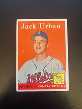 1958 TOPPS BASEBALL #367 JACK URBAN!! $1 SHIPPING!!