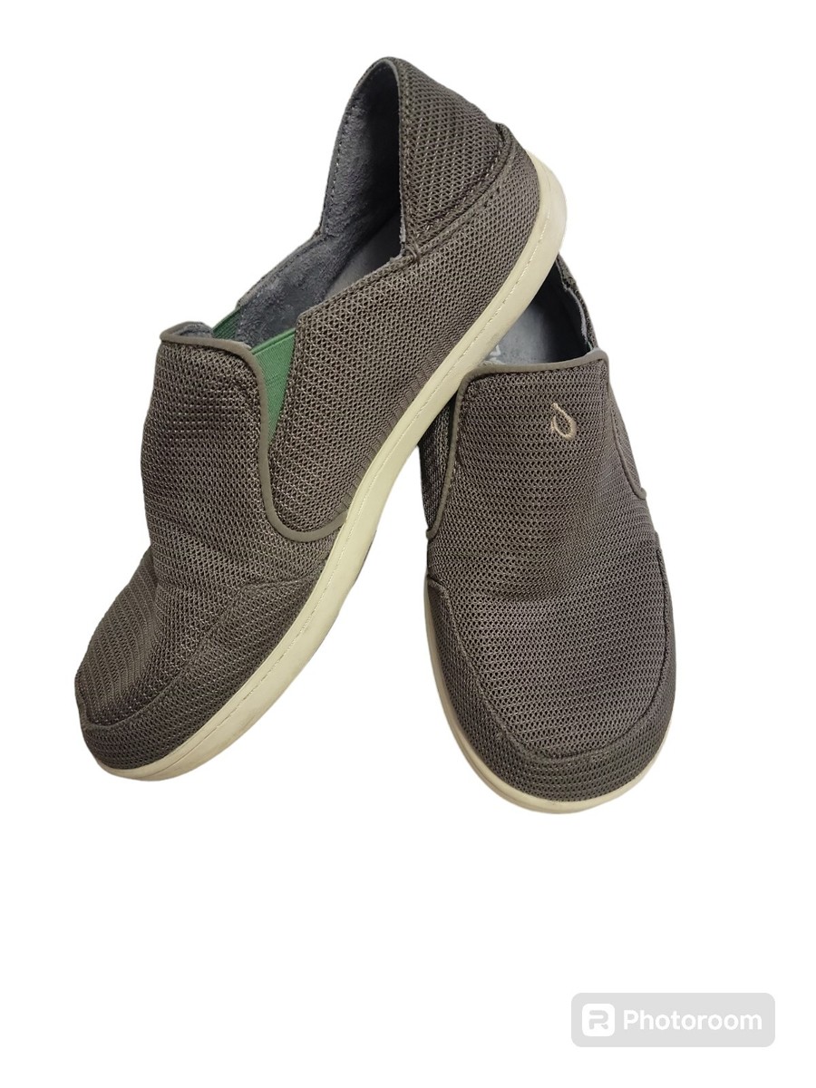 OluKai Nohea Mesh Mens Size 9.5 Brown Slip On Low Top Casual  display picture 1