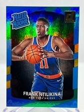 FRANK NTILIKINA RC 2017-18 Panini Donruss #193 Rated Rookie GREEN FLOOD