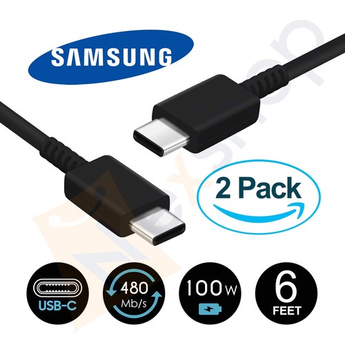 2x Original Samsung Galaxy S24 S23 S22 +/Ultra 5AMP 100Watt 6ft USB-C Cable - Picture 4 of 4