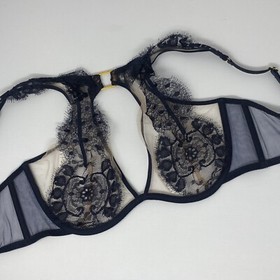Agent Provocateur Violetta Navy Set AP4 Large NWT