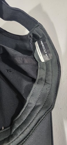 Monat Cap Hat Black Strapback Swoosh Logo Nike Leading The Way Golf - Picture 10 of 11
