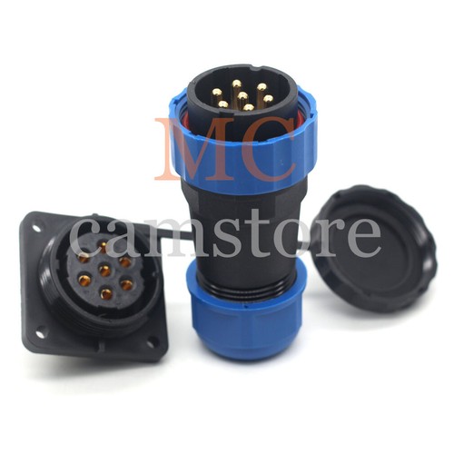 SD28 7pin IP67 Waterproof Connector Plug and Socket,Automotive Cable Connector - Picture 3 of 7