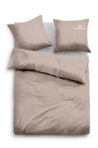 Tom Tailor Bettwäsche  1 x 40x80 + 135x200 cm beige Leinen-Optik - Bild 1 von 2