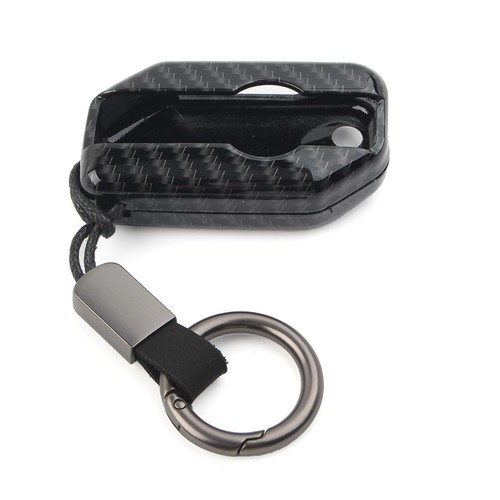 Carbon Fiber Key Chain Procter Cover Fob Fit BMW F750GS F850GS R1200GS R1250GS - Picture 5 of 9