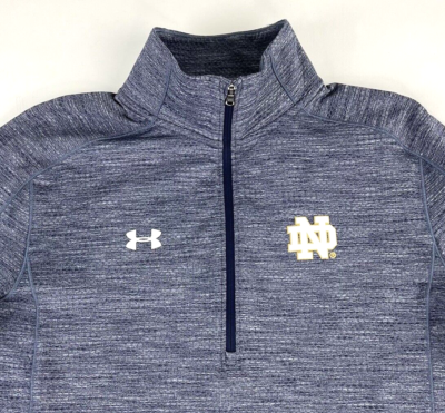 UNDER ARMOUR NOTRE DAME ColdGear Reactor 1/4 Zip Pullover Sweater