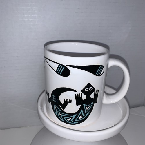 VTG Mug Warchtersbach Spain Southwestern Zuni Hopi Lizard Native American 2 Side - Picture 2 of 18