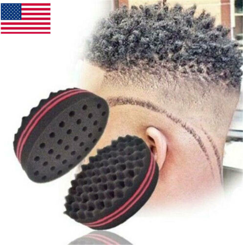 Reusable Wave Barber Hair Brush Sponge DIY For Curly Hair Style Tool Accessories