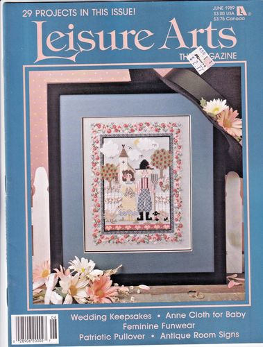 Leisure Arts the Magazine Cross Stitch 1988 1989 1990 1991 Vintage Lot of 14 - Picture 9 of 15