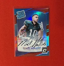 2017 Donruss Optic Mack Hollins Rated Rookie Autograph Red Prizm /50 Raiders
