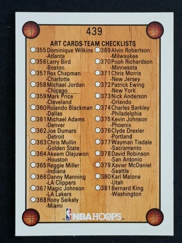 1990-91 Hoops Basketball Cards Complete Your Set U-Pick (#'224-440) NM to Mint - Foto 428 di 430