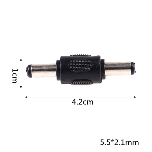 5x DC Coupler Male to Male M/M 5.5mm x 2.1mm Barrel Jack Power Connector Plvm - Picture 8 of 8