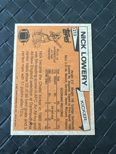 1981 Topps NFL FOOTBALL Trading Cards Complete Your Set U Pick Joe Montana 2/3 - Picture 75 of 348