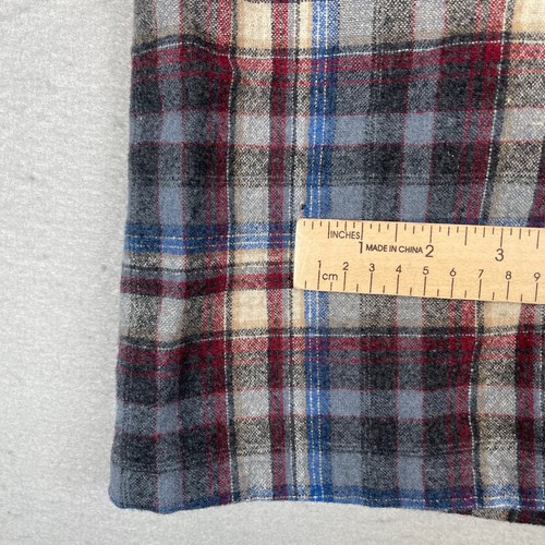Camisa de Tablero Pendleton De Colección Para Hombres Mediana A Cuadros Lana Cuello Lazo EE. UU. Años 70 Daga - Imagen 5 de 14