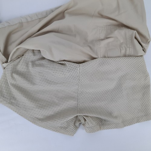 OP Ocean Pacific Girls Cargo Skort Skirt Size 9 Drawstring Hem Beige - Picture 6 of 8