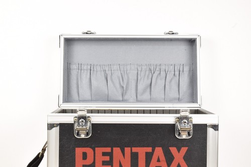 Rare! *Exc+3 w/ Key* PENTAX Vintage Aluminum Hard Case Trunk Black from JAPAN - Picture 7 of 9