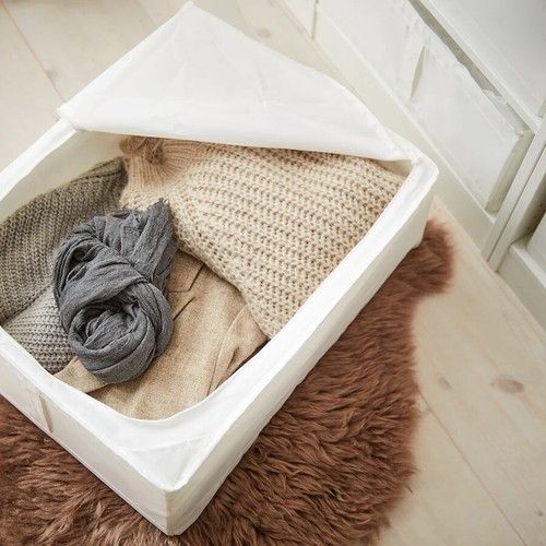 IKEA SKUBB Storage Case Wardrobe Clothes Organiser Under Bed,White,43x53x19cm - Picture 4 of 11
