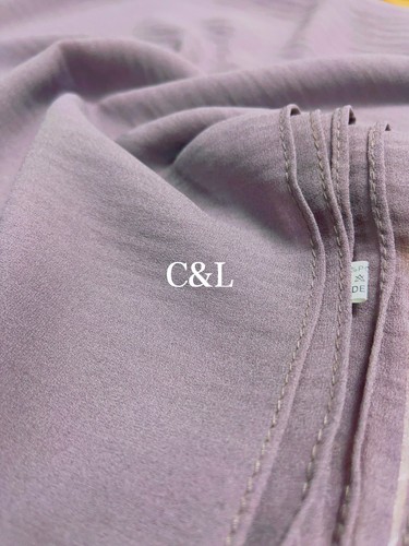 Neu Crushed Crinkle Chiffon Uni Schal Hochwertig Elegant Weich Hijab Tuch - Bild 24 von 26