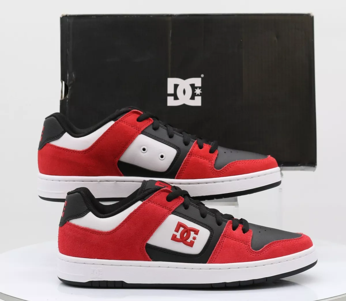 Mens red skate shoes clearance