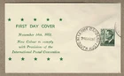 Australia 1951 BERGEN KGVI 3d Green FDC Cover cd Allenby Gardens