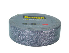 3M Scotch Washi Tape Silver Glitter Crafting Tape Paper Sticker Scrapbook DIY