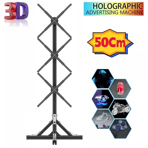50cm 3D Holographic Projector 576LED WIFI Hologram Fan Player Advertising Kits - Picture 1 of 11