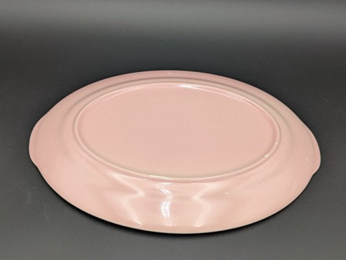 Vintage LuRay Pastels Sharon Pink Lu-Ray 12" inch Serving Platter - Picture 4 of 4