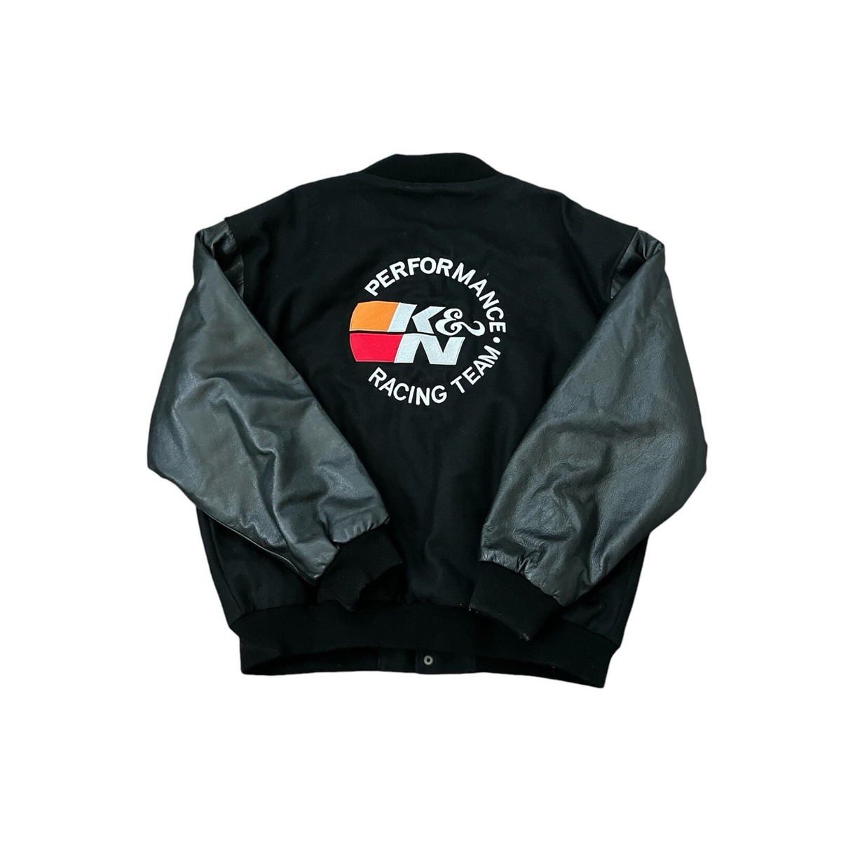Vintage 90s K&N Filters Racing Team Mens XL Black Varsity