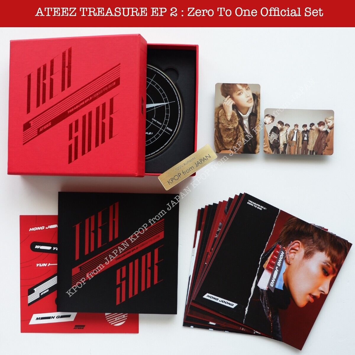 HONGJOONG ATEEZ TREASURE EP 2 : Zero To One Official Album HONGJOONG ATEEZ TREASURE EP 2 : Zero To One Official Album