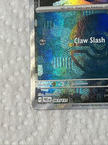 Sneasel 061/131 Pokeball Holo Pokemon Prismatic Evolution Mint!! - Picture 5 of 10