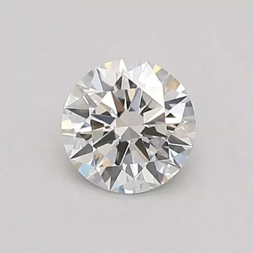Diamante CVD cultivado en laboratorio certificado IGI 0,32 quilates corte redondo color D SI1 PIEDRA claridad - Imagen 1 de 11