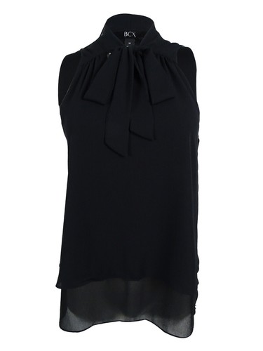 Top BCX Juniors sin mangas con cuello en V (XXS, coral)