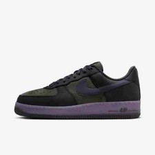 New Nike Air Force 1 Retro "Seoul" Shoes - Black/ Sequoia (HF0014-001)
