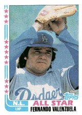 1982 Topps  Fernando Valenzuela  AS 345