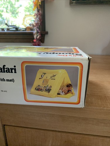 Tenda da gioco vintage Intex Snoopy Safari Puff'n Play rara sigillata - Foto 4 di 5