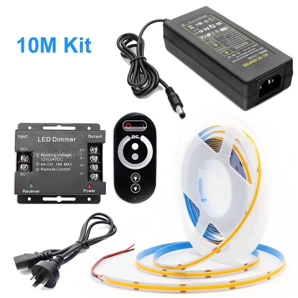 5M 20M FOB COB LED Strip Lights High Density Flexible Diode Tap Remote Dimmable - image 4 of 4