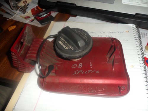 2004-09 Kia Spectra Sedan Gas Fuel Filler Door oem 2008 08 cap 07 - Picture 2 of 2