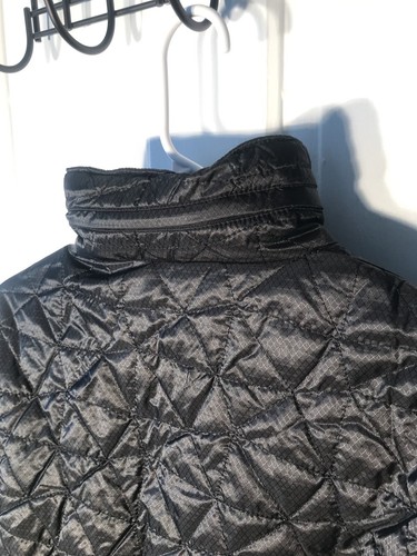 Burton Lightweight Jacket Boy’s Large L Black Kids yellow lining Hideaway Hood - Picture 7 of 12