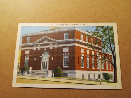 US Post Office Wytheville Virginia - Vintage Postkarte - Bild 1 von 2