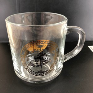 University-Of-Hawaii-Clear-Glass-Coffee-Mug-Gold-Lettering-Ma-La-Ma-Lama