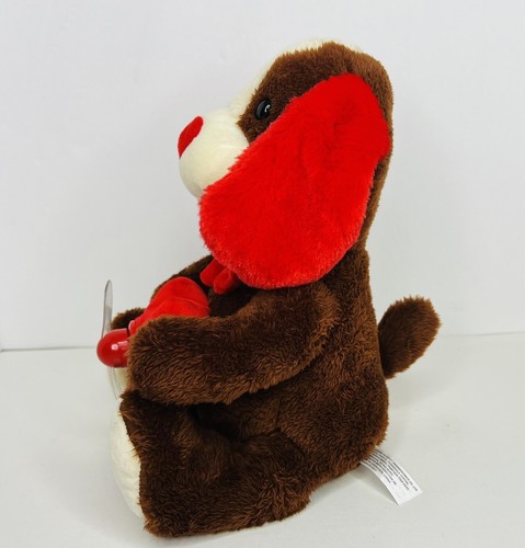 San Valentino Animato Canta Luci Cucciolo Cane "I'm Yours" Fan-Spins *FUNZIONA* - Foto 2 di 7