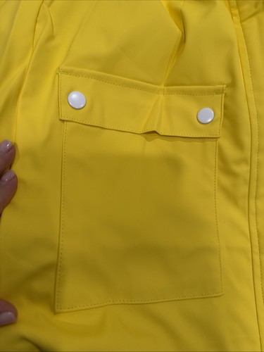 Solocote Rain Jacket Girls  11/12 Y Yellow Raincoat , Waterproof,Windbreaker - Bild 6 von 7